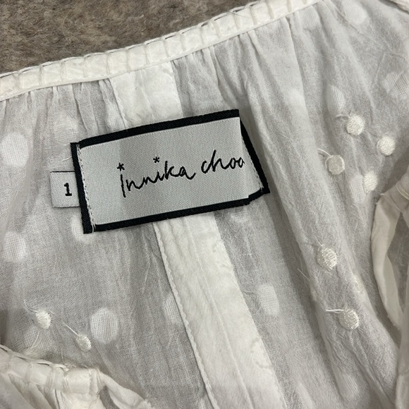 RARE FIND- INNIKA CHOO smock size 1. White, 100% linen. - Picture 8 of 15